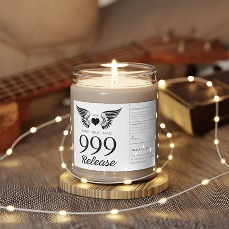 999 Angel Number Candle - Release and New Beginnings