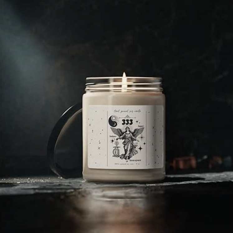 333 Angel Number Manifestation Candle