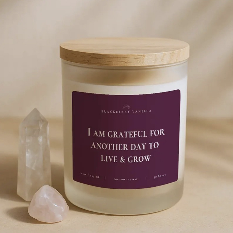 Spiritual Candle for Gratitude and Manifestation
