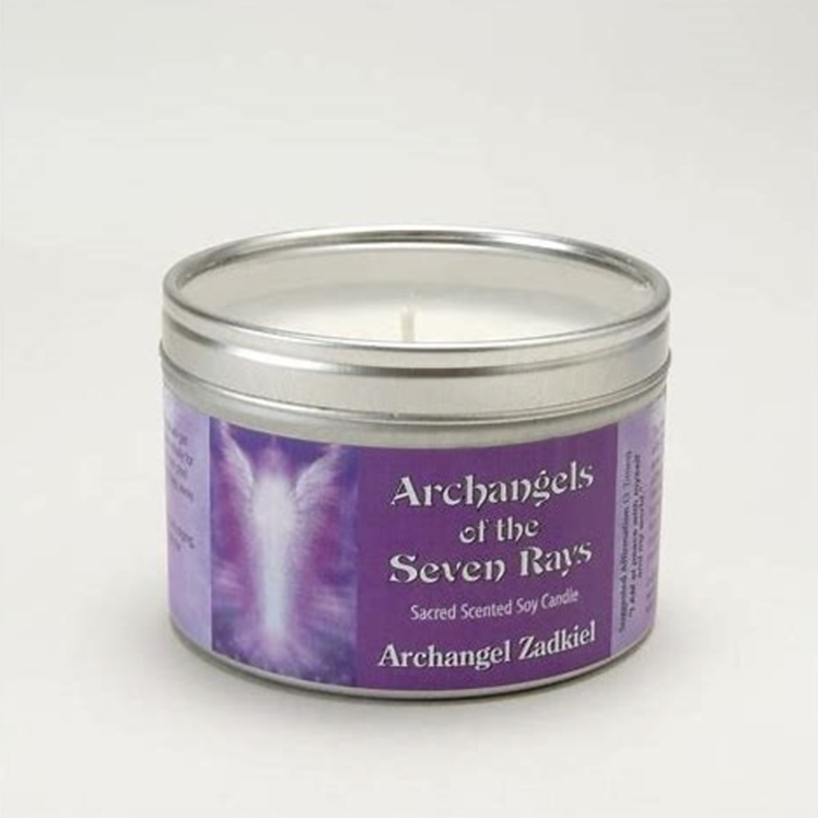 Archangel Zadkiel - Natural Vegan Soy Wax Candle